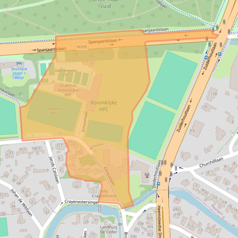 Kaart van postcodegebied 2012PH.