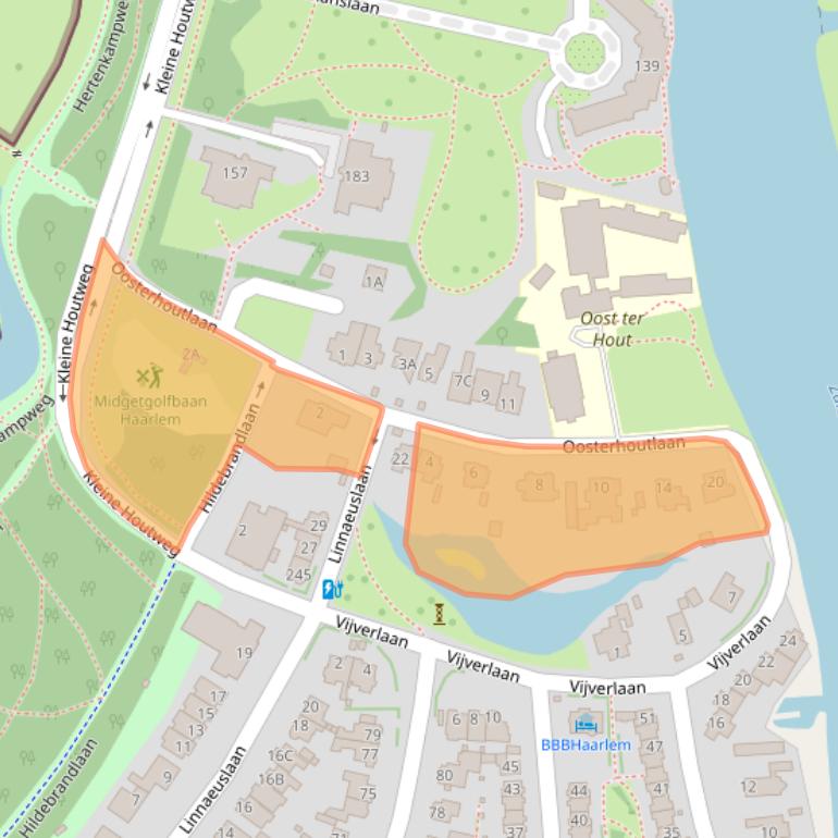 Kaart van postcodegebied 2012RB.