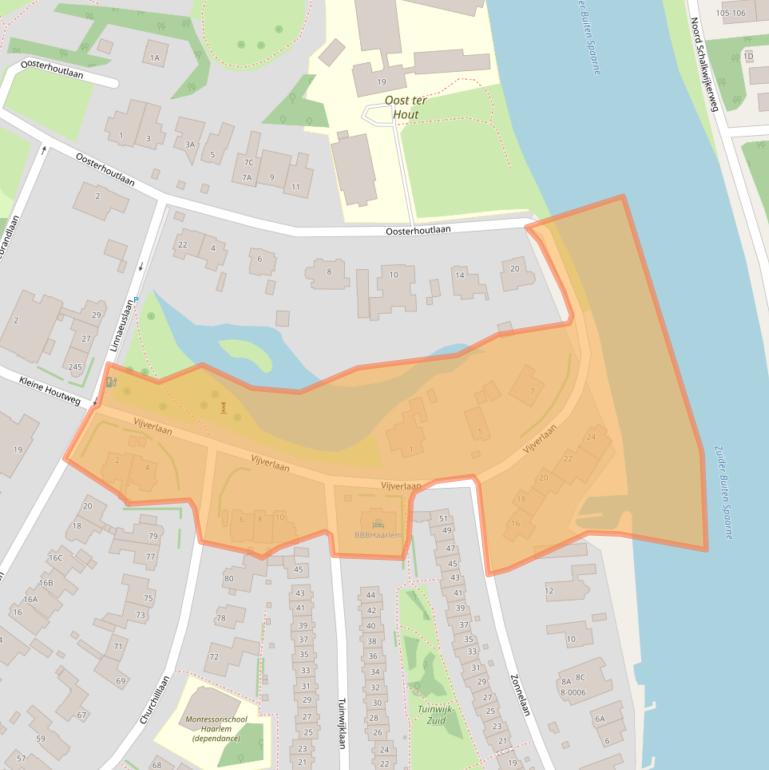 Kaart van postcodegebied 2012RC.