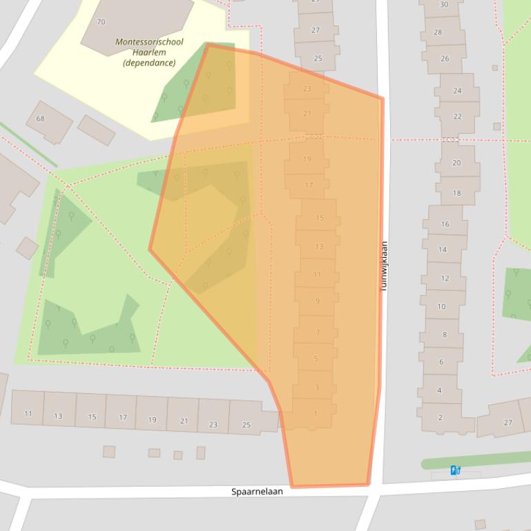 Kaart van postcodegebied 2012RD.