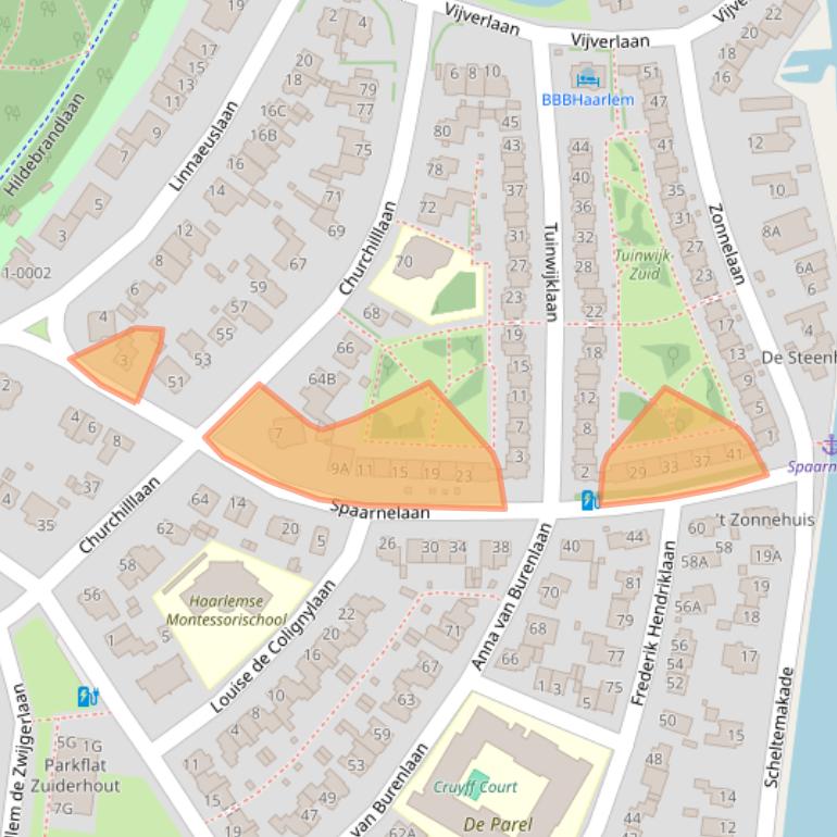 Kaart van postcodegebied 2012RJ.