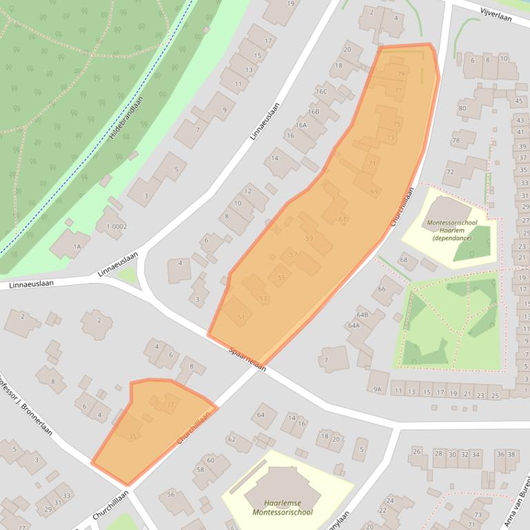 Kaart van postcodegebied 2012RN.