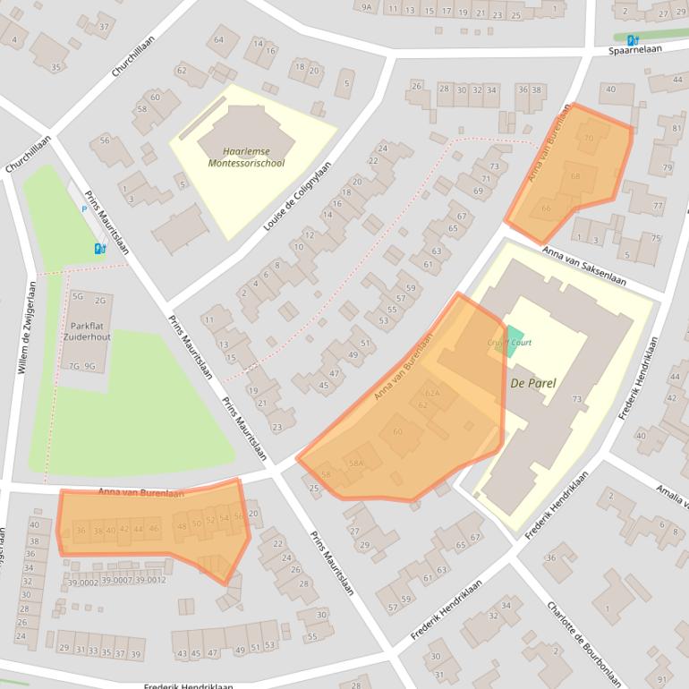 Kaart van postcodegebied 2012SM.