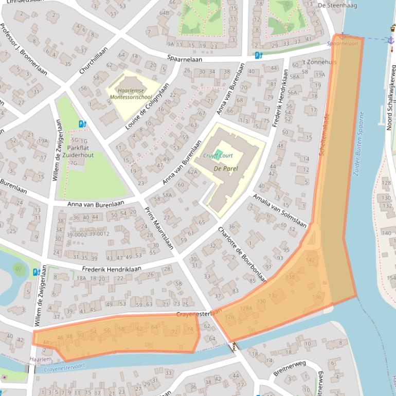 Kaart van postcodegebied 2012TL.