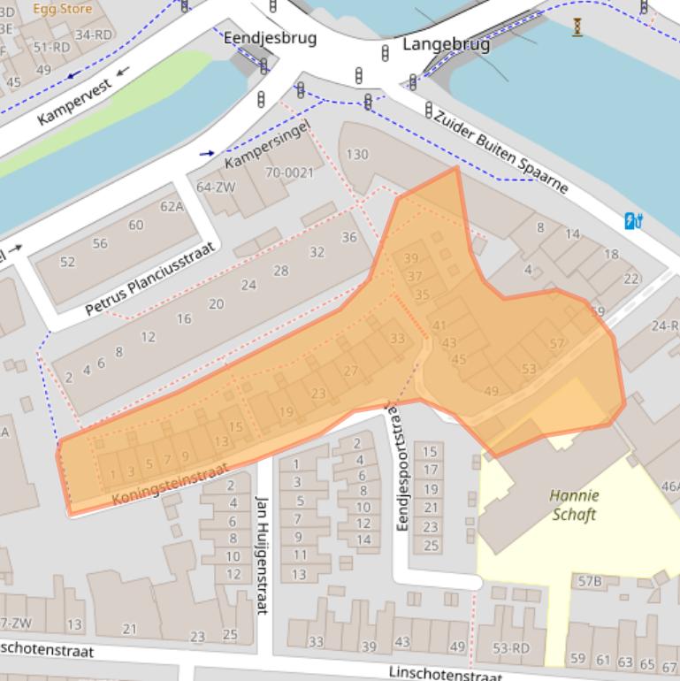 Kaart van postcodegebied 2012VB.