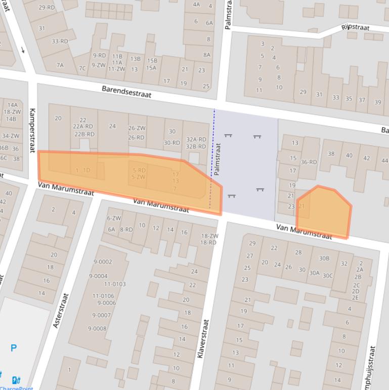 Kaart van postcodegebied 2012XS.