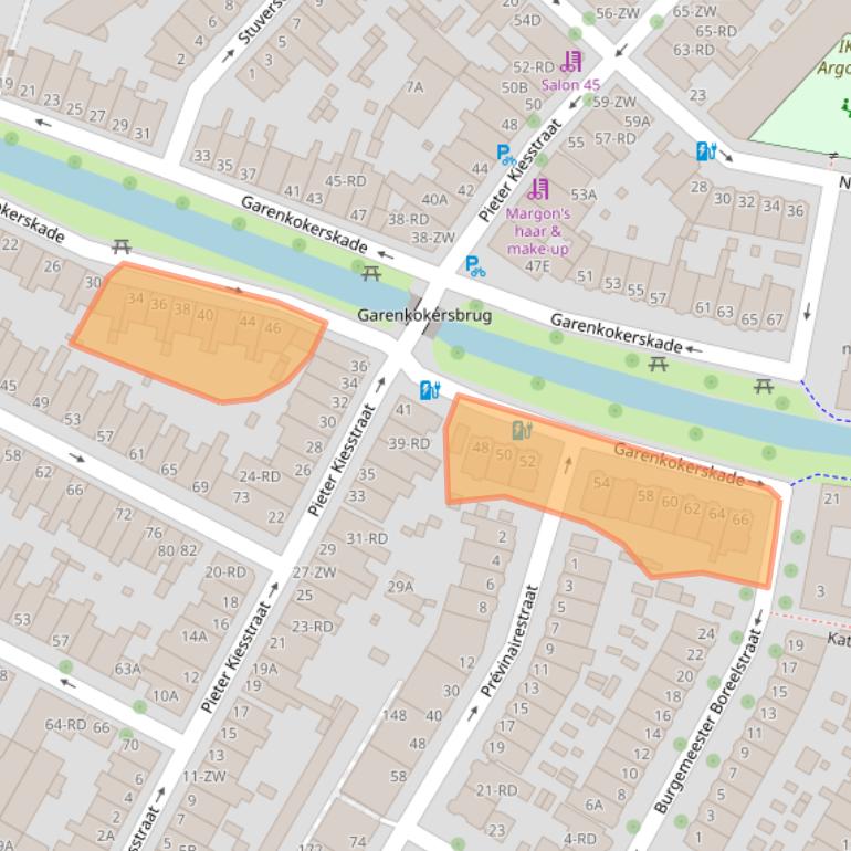Kaart van postcodegebied 2013AN.