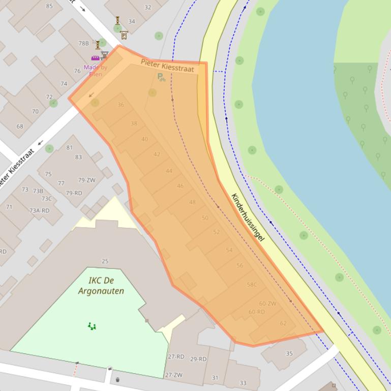 Kaart van postcodegebied 2013AT.