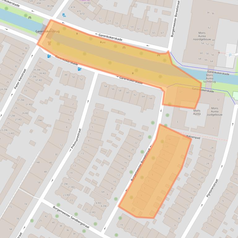 Kaart van postcodegebied 2013BT.
