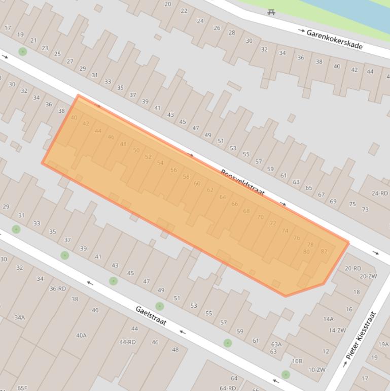 Kaart van postcodegebied 2013CD.