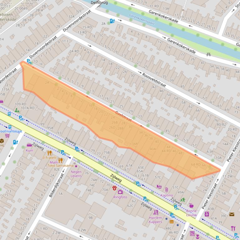 Kaart van postcodegebied 2013CH.
