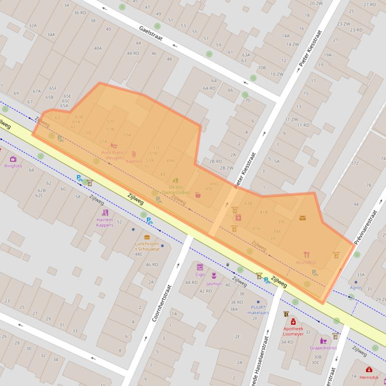 Kaart van postcodegebied 2013DC.