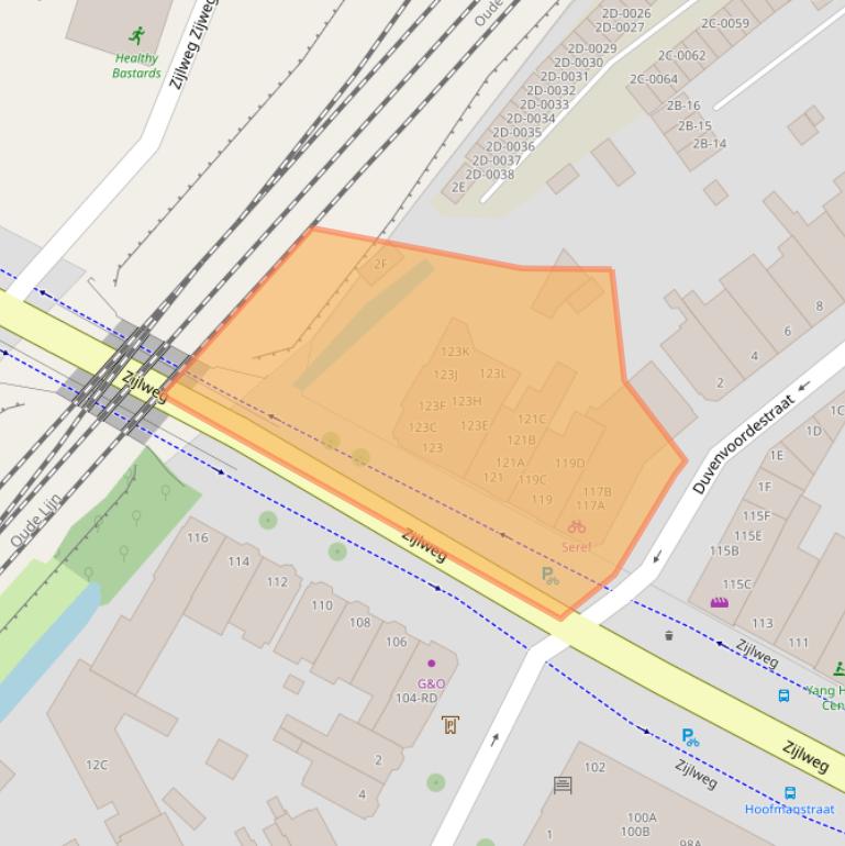 Kaart van postcodegebied 2013DG.