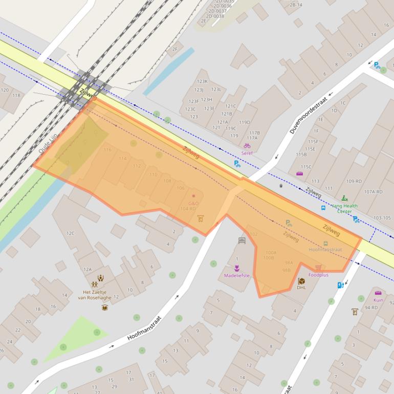 Kaart van postcodegebied 2013DM.