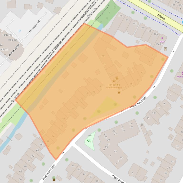 Kaart van postcodegebied 2013DR.