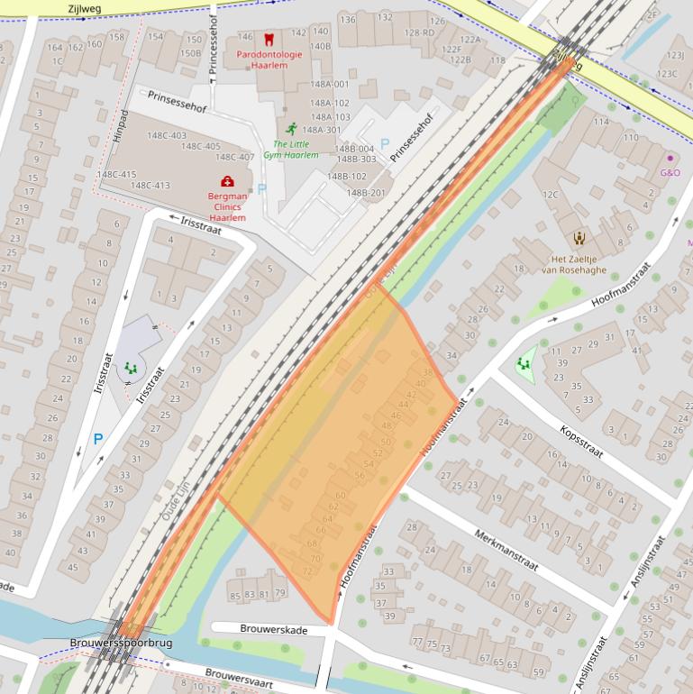 Kaart van postcodegebied 2013DS.