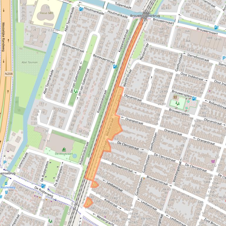 Kaart van postcodegebied 2013PN.