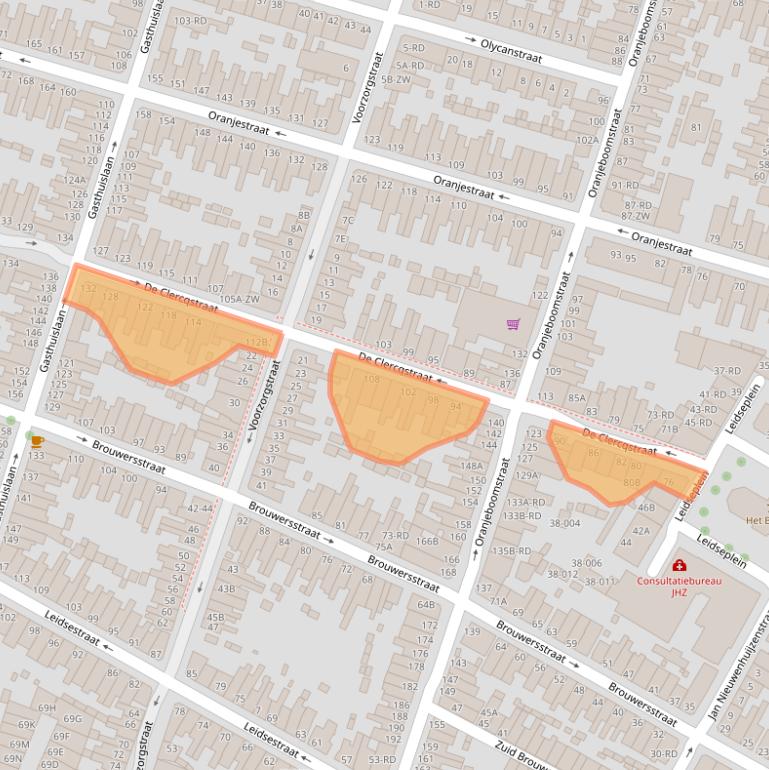 Kaart van postcodegebied 2013PS.