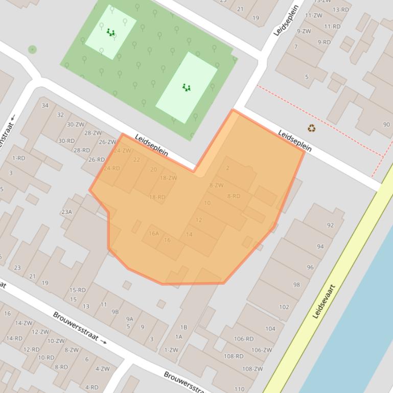 Kaart van postcodegebied 2013PX.