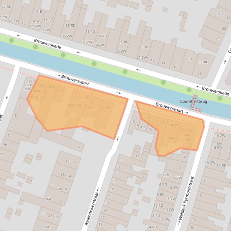 Kaart van postcodegebied 2013RC.