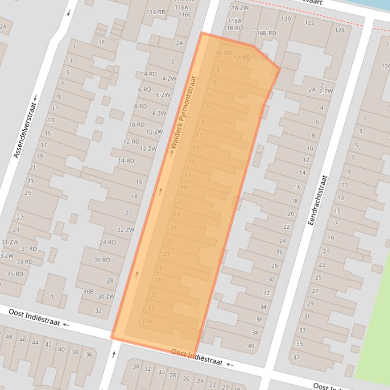 Kaart van postcodegebied 2013SB.