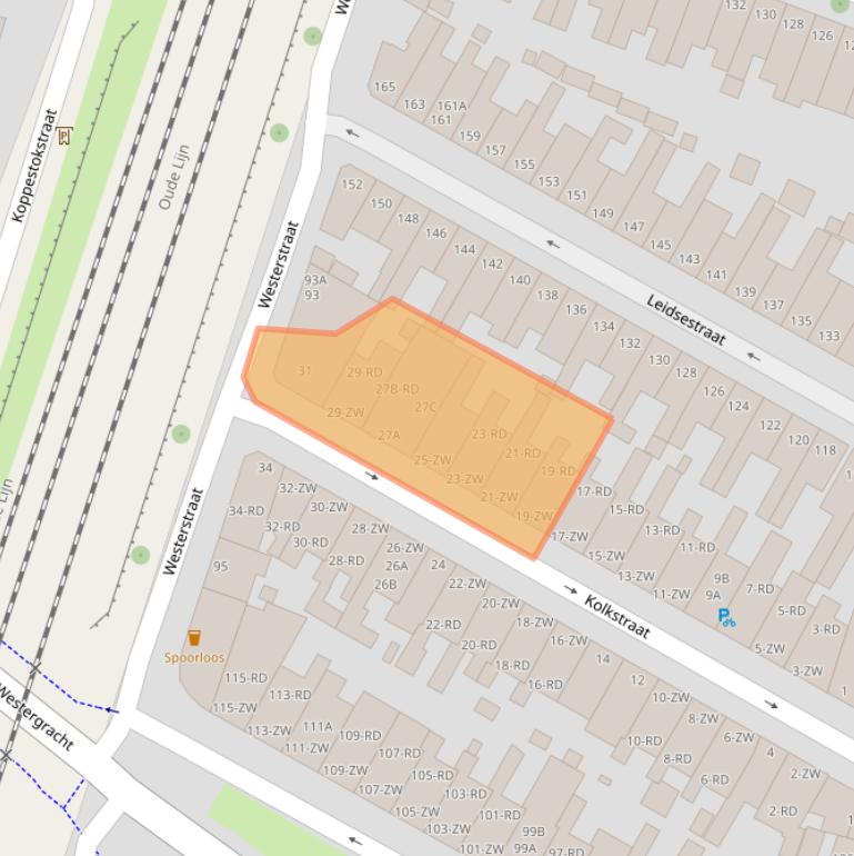 Kaart van postcodegebied 2013TH.