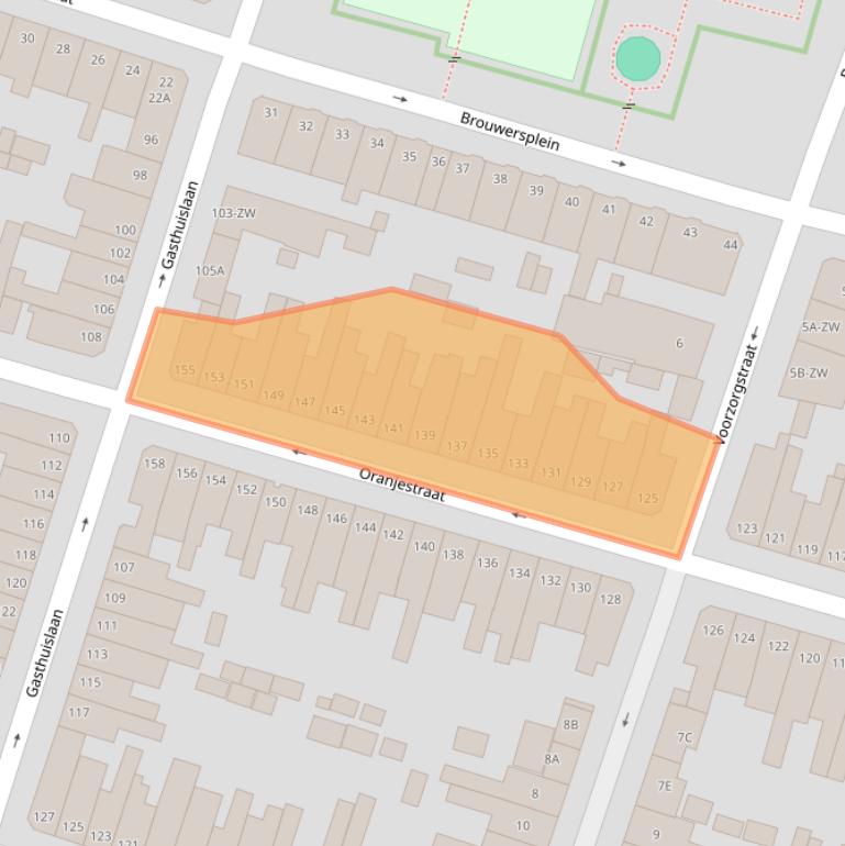 Kaart van postcodegebied 2013VD.