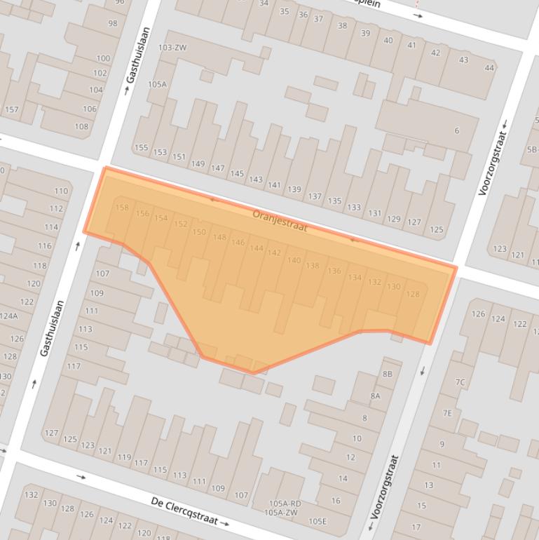 Kaart van postcodegebied 2013VK.