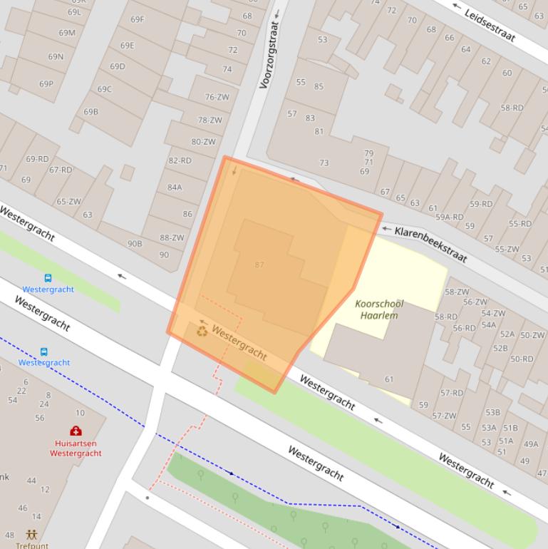 Kaart van postcodegebied 2013VT.