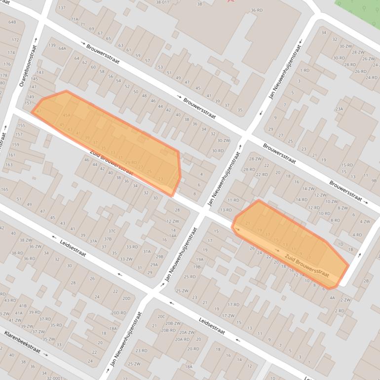 Kaart van postcodegebied 2013WS.