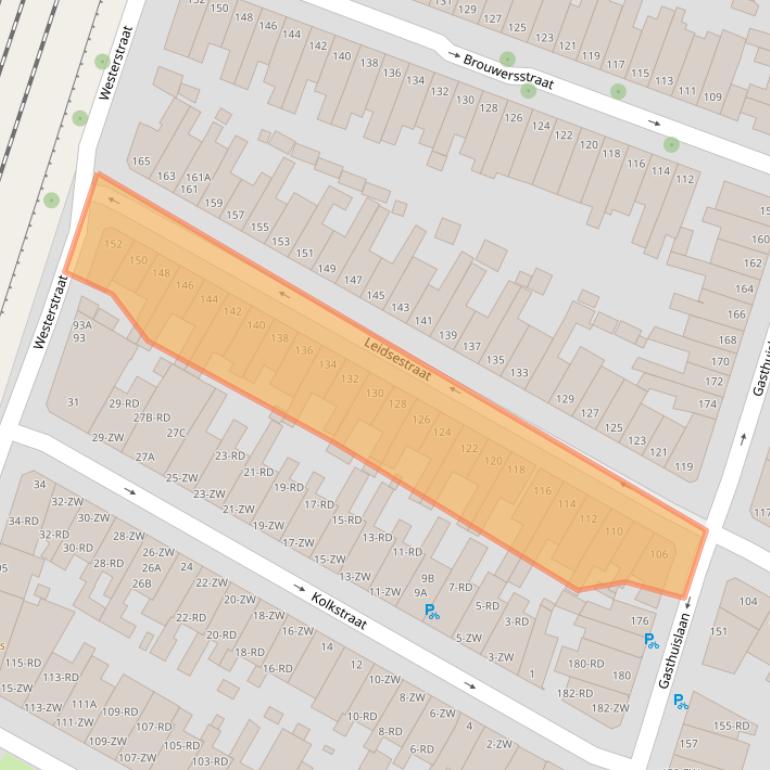 Kaart van postcodegebied 2013XP.