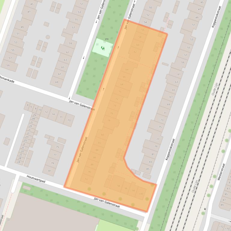 Kaart van postcodegebied 2014AK.