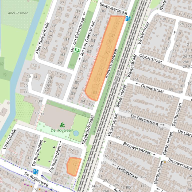 Kaart van postcodegebied 2014AN.