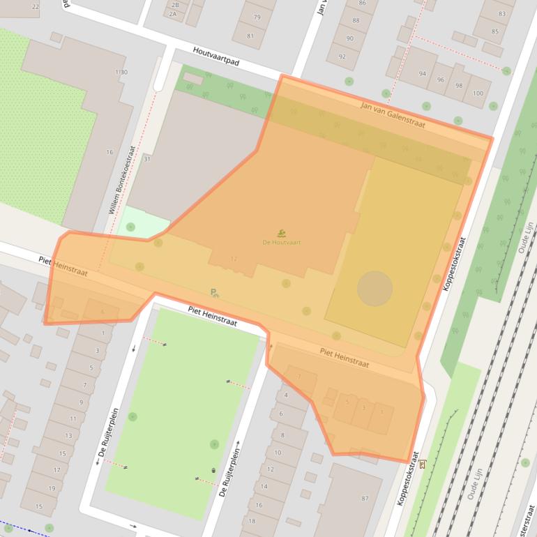 Kaart van postcodegebied 2014AR.