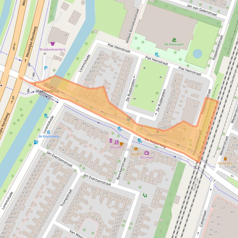Kaart van postcodegebied 2014AT.