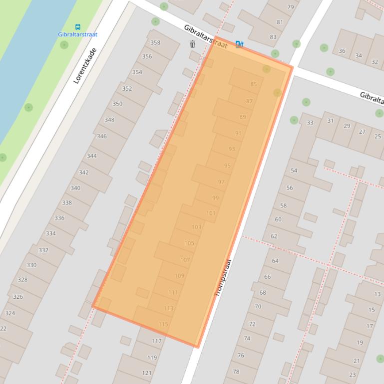 Kaart van postcodegebied 2014BG.