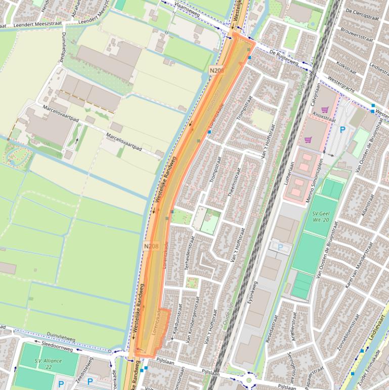 Kaart van postcodegebied 2014CD.