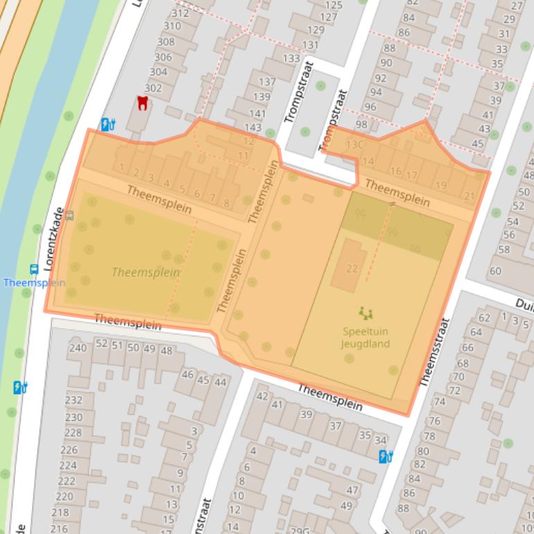 Kaart van postcodegebied 2014CN.