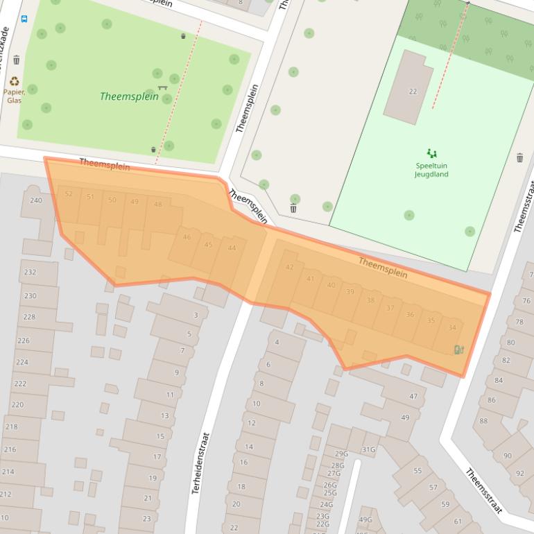 Kaart van postcodegebied 2014CP.