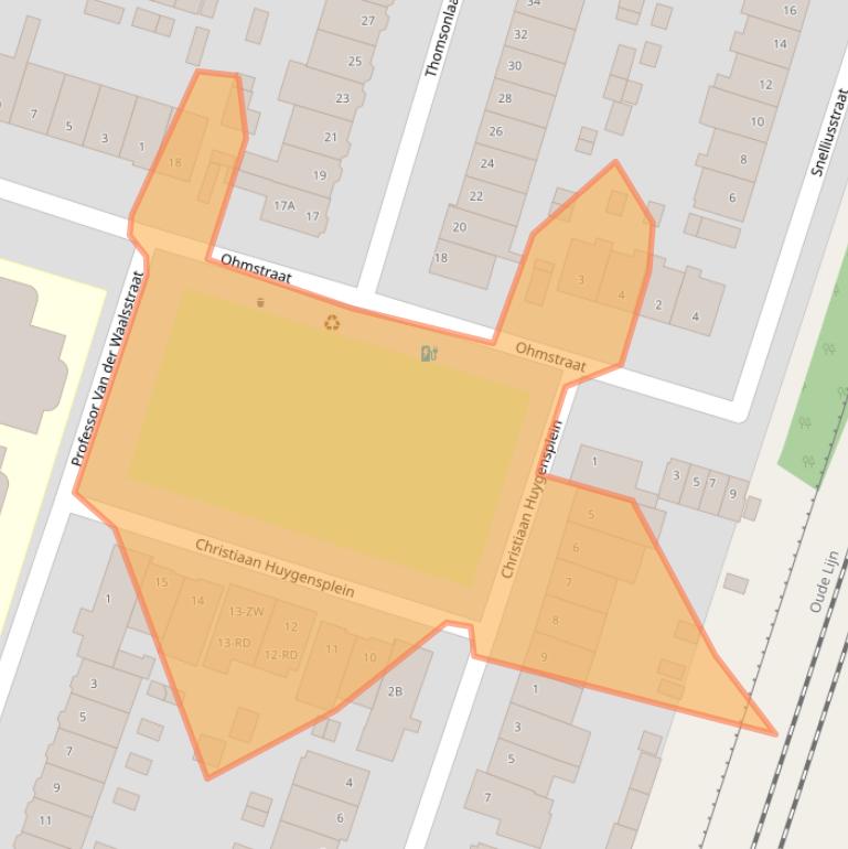 Kaart van postcodegebied 2014EC.