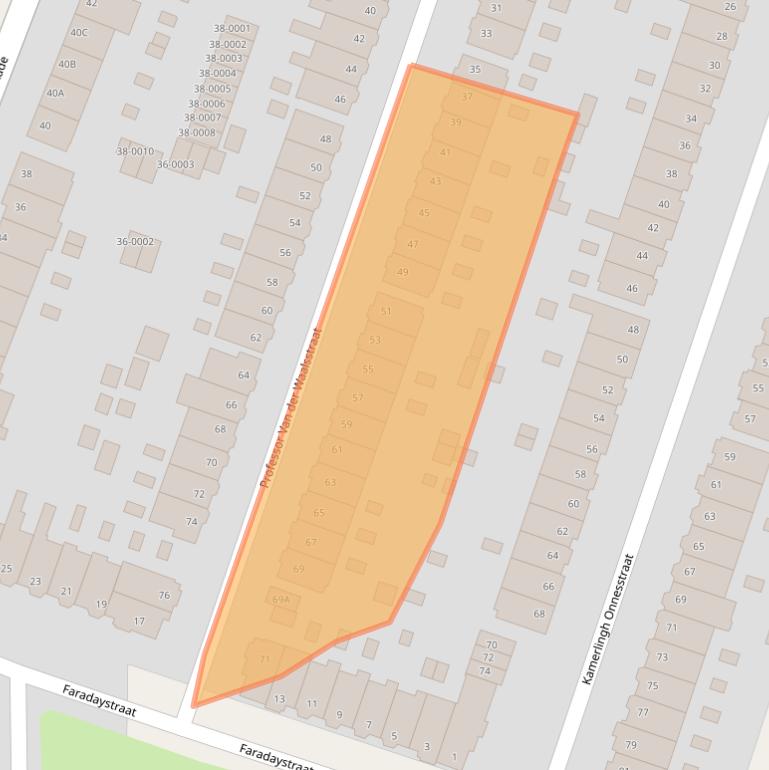 Kaart van postcodegebied 2014EE.