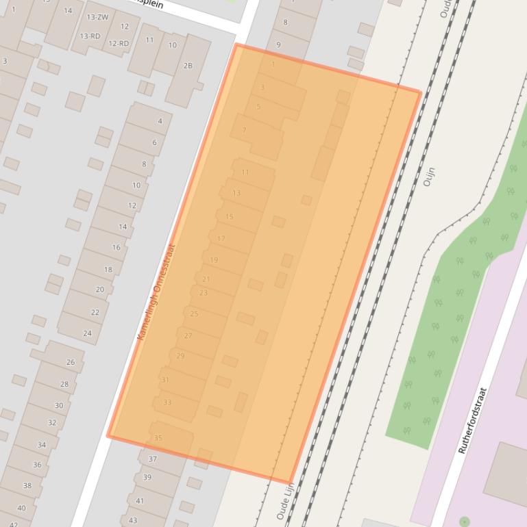 Kaart van postcodegebied 2014EJ.