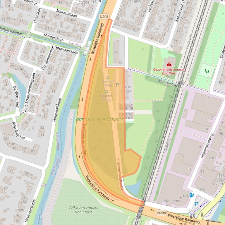 Kaart van postcodegebied 2014GG.