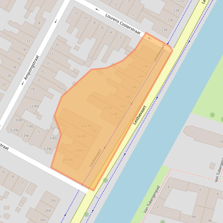 Kaart van postcodegebied 2014HG.