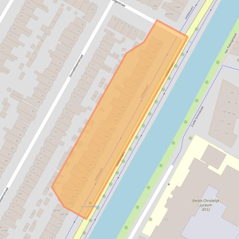 Kaart van postcodegebied 2014HH.