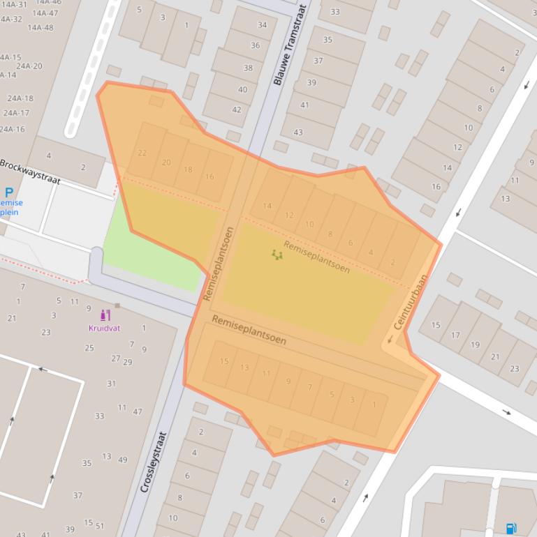 Kaart van postcodegebied 2014JK.