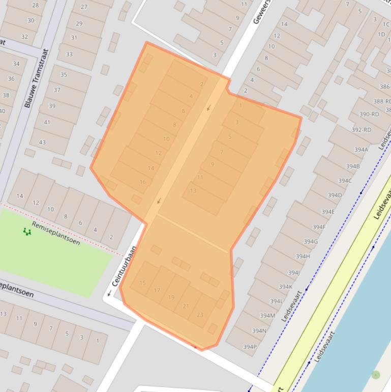 Kaart van postcodegebied 2014JN.