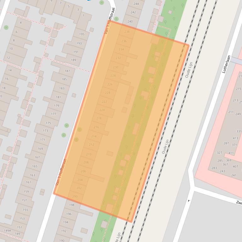 Kaart van postcodegebied 2014RL.