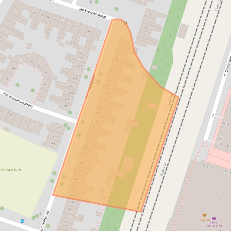 Kaart van postcodegebied 2014RN.