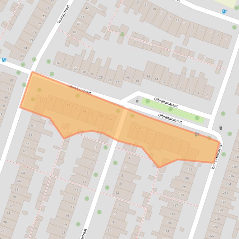 Kaart van postcodegebied 2014RS.
